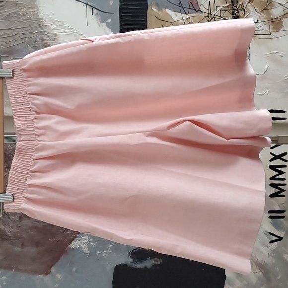 VINTAGE The American Wide Leg Culotte Short Pink Women S - Picture 2 of 5